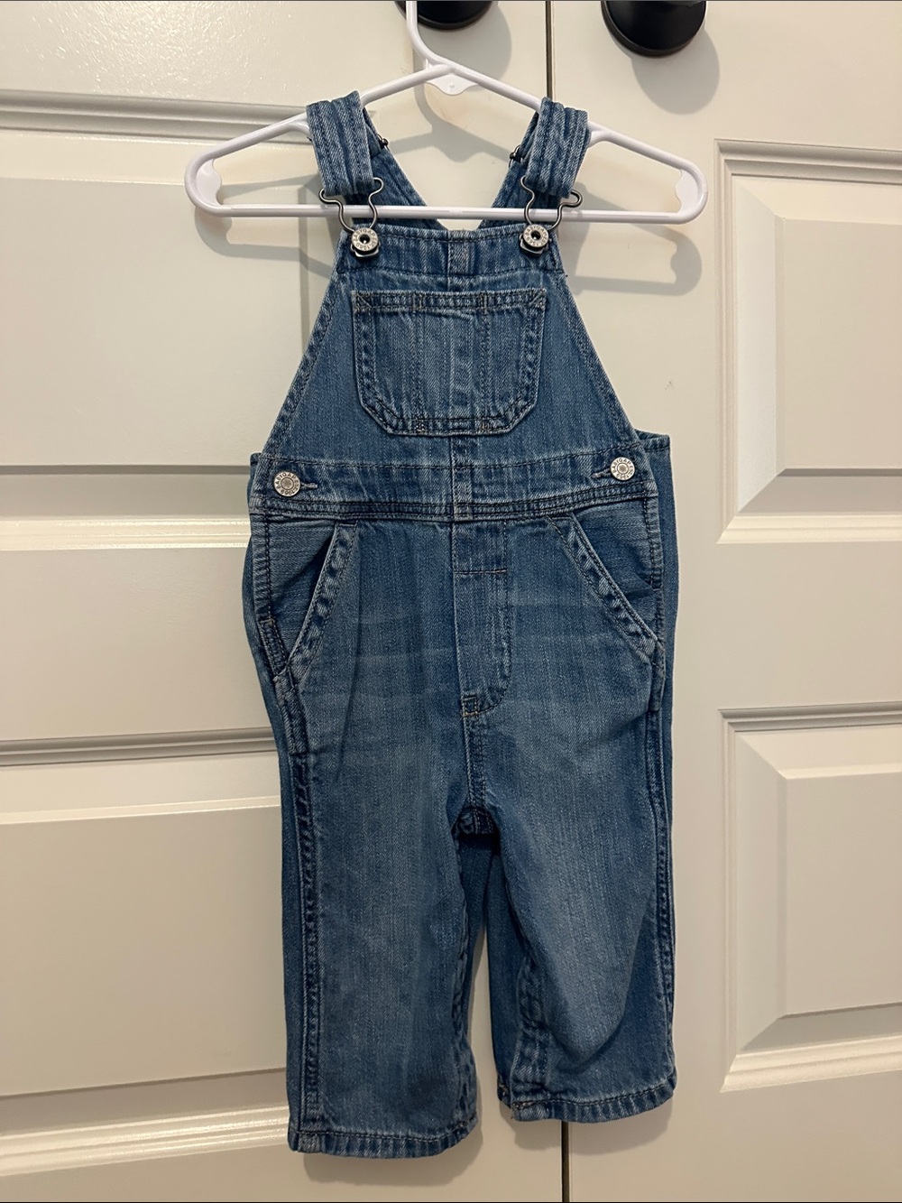 GAP Kids Blue Denim Overalls with Front Bib